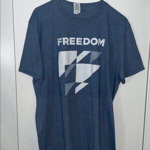 Gildan Softstyle Ring Spun Heather Blue Tee
LARGE